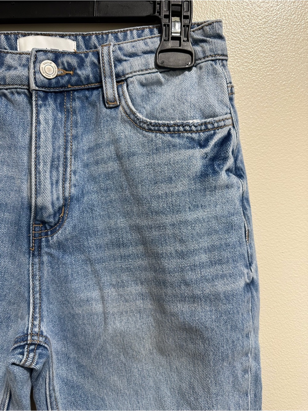 VERVET Women’s 90's Vintage Style Distressed High Rise Flare Jeans - Picture 9 of 13